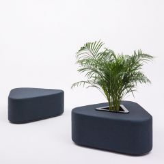 Driehoekige poef Triango