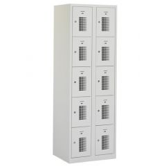 Lockerkast Basic Plus 10 deurs Lichtgrijs