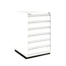 Bisley F-Serie Ladekast 6 laden - Krijtwit