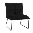Velvet Fauteuil Laga - Zwart
