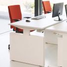 Verstelbaar Bureau Maroon met zijwangen - 160 x 80 cm