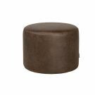 Eco-leer poef Kylo - Bruin