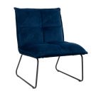 Velvet Fauteuil Laga - Donkerblauw