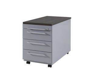 Ladenblok Maroon met houten topblad