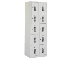 Lockerkast Basic Plus 10 deurs Lichtgrijs