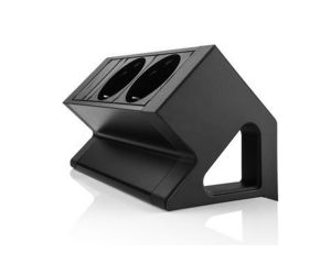 Stekkerdoos Power Desk UP 2.0 - 2-voudig - Zwart